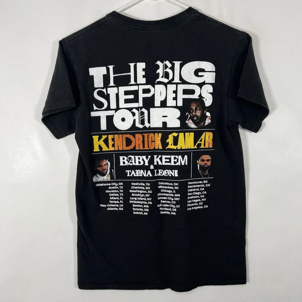 Kendrick Lamar The Big Steppers Tour T Shirt Youth Size Medium Black Double Side